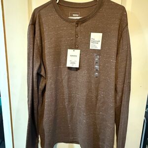 Sonoma Men's Brown Thermal Shirt